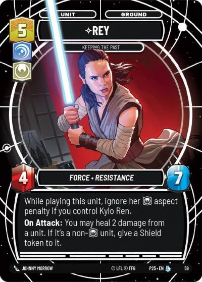 Rey - Keeping the Past 59 Organized Play Promos Star Wars card