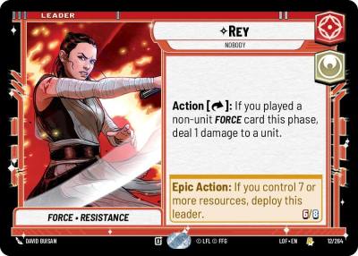 Rey - Nobody 012/264 Legends of the Force Star Wars card