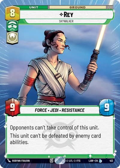 Rey - Skywalker (Hyperspace) 413 A Lawless Time Star Wars Unlimited card