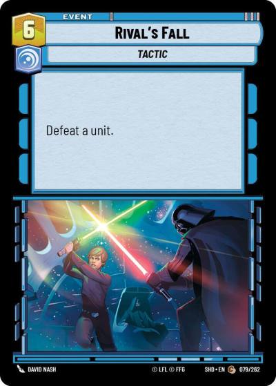 Rival's Fall 079/262 Shadows of the Galaxy Star Wars card
