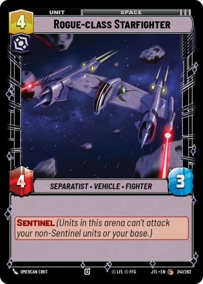 Rogue-class Starfighter 241/262 Jump to Lightspeed Star Wars card