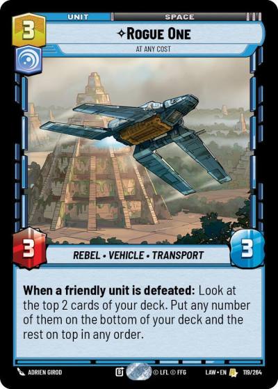 Rogue One - At Any Cost 119/264 A Lawless Time Star Wars card