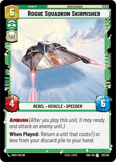 Rogue Squadron Skirmisher 101/252 Spark of Rebellion Star Wars card