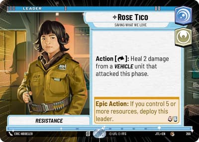 Rose Tico - Saving What We Love (Hyperspace) 266 Jump to Lightspeed Star Wars card