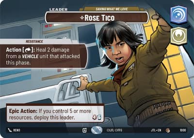 Rose Tico - Saving What We Love (Showcase) 1000 Jump to Lightspeed Star Wars card