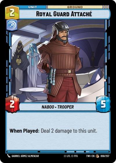 Royal Guard Attaché 059/257 Twilight of the Republic Star Wars card
