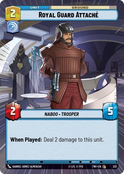 Royal Guard Attache (Hyperspace) 332 Twilight of the Republic Star Wars card