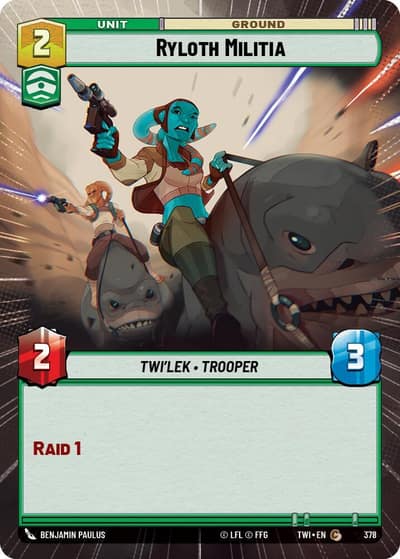 Ryloth Militia (Hyperspace) 378 Twilight of the Republic Star Wars card