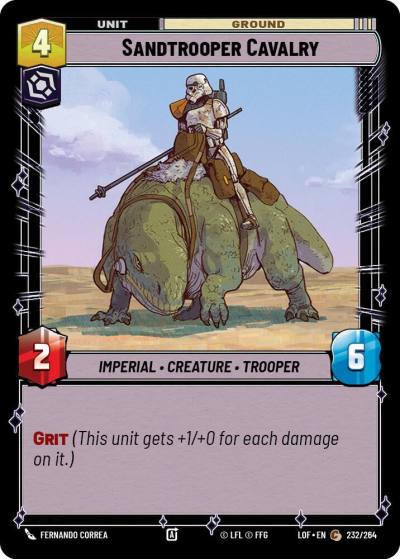 Sandtrooper Cavalry 232/264 Legends of the Force Star Wars card