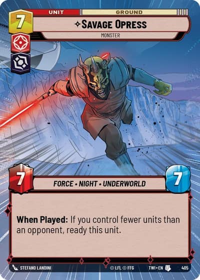 Savage Opress - Monster (Hyperspace) 405 Twilight of the Republic Star Wars card