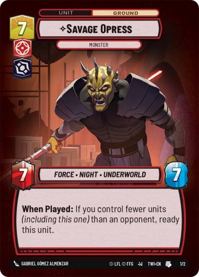 Savage Opress - Monster 45659 Store Showdown Promos Star Wars card