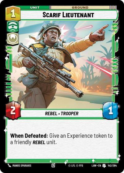 Scarif Lieutenant 142/264 A Lawless Time Star Wars card