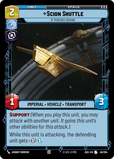 Scion Shuttle - At Morgan's Bidding 46/264 Ashes of the Empire Star Wars card