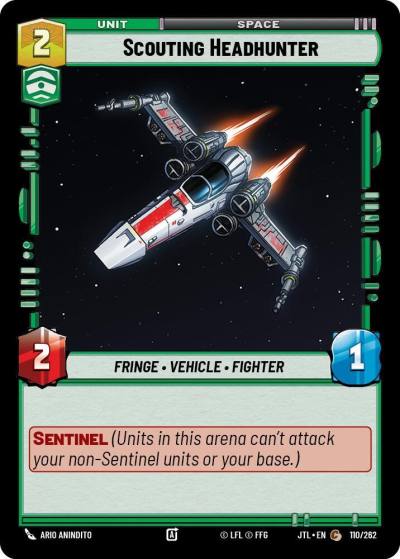 Scouting Headhunter 110/262 Jump to Lightspeed Star Wars card