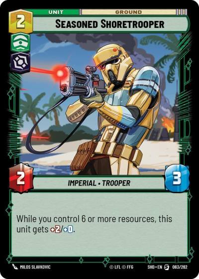 Seasoned Shoretrooper 083/262 Shadows of the Galaxy Star Wars card