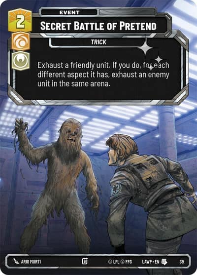 Secret Battle of Pretend (Foil) 39 A Lawless Time: Weekly Play Promos Star Wars card