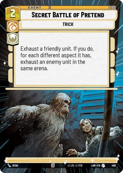 Secret Battle of Pretend (Hyperspace) 490 A Lawless Time Star Wars card