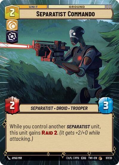 Separatist Commando (Hyperspace) 45858 Twilight of the Republic: Weekly Play Promos Star Wars card