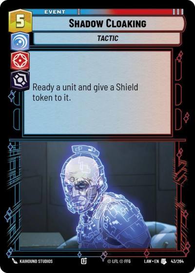 Shadow Cloaking 43/264 A Lawless Time Star Wars card