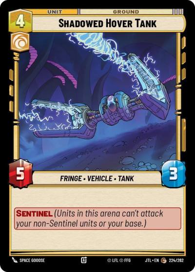 Shadowed Hover Tank 224/262 Jump to Lightspeed Star Wars card