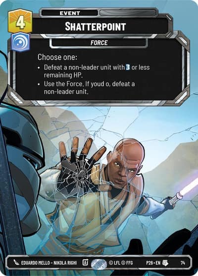 Shatterpoint 74 Sector and Regional Promos: Season 1 Star Wars Unlimited card