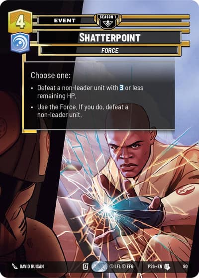 Shatterpoint (90) 90 Sector and Regional Promos: Season 1 Star Wars card