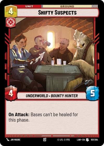 Shifty Suspects 197/264 A Lawless Time Star Wars card