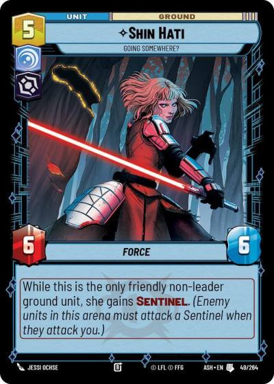 Shin Hati - Going Somewhere? 49/264 Ashes of the Empire Star Wars card