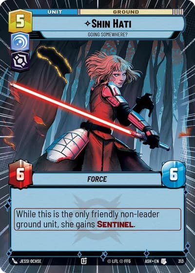 Shin Hati - Going Somewhere? (Hyperspace) 313 Ashes of the Empire Star Wars card