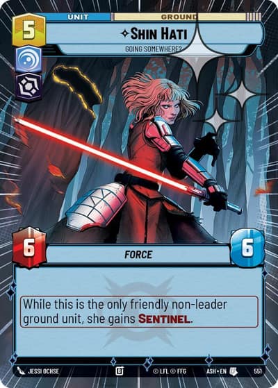 Shin Hati - Going Somewhere? (Hyperspace Foil) 551 Ashes of the Empire Star Wars card