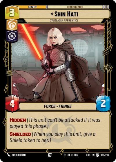 Shin Hati - Overeager Apprentice 183/264 Legends of the Force Star Wars card