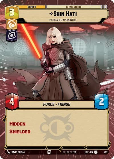 Shin Hati - Overeager Apprentice (Hyperspace) 447 Legends of the Force Star Wars card