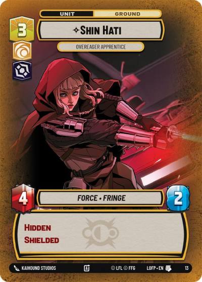 Shin Hati - Overeager Apprentice 13 Legends of the Force: Weekly Play Promos Star Wars card