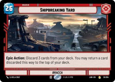 Shipbreaking Yard 26 A Lawless Time Star Wars card