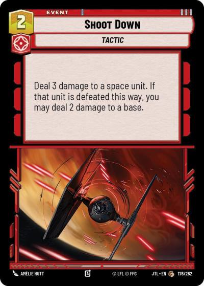 Shoot Down 176/262 Jump to Lightspeed Star Wars card