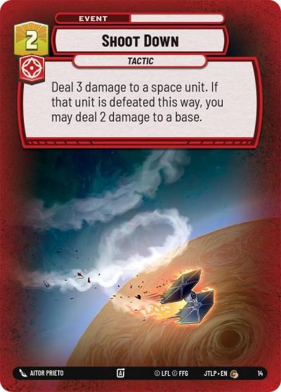 Shoot Down 14 Jump to Lightspeed - Weekly Play Promos Star Wars card