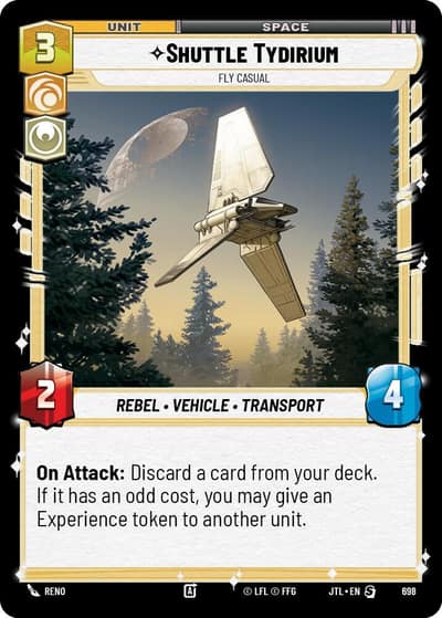 Shuttle Tydirium - Fly Casual (Foil) 698 Jump to Lightspeed Star Wars card