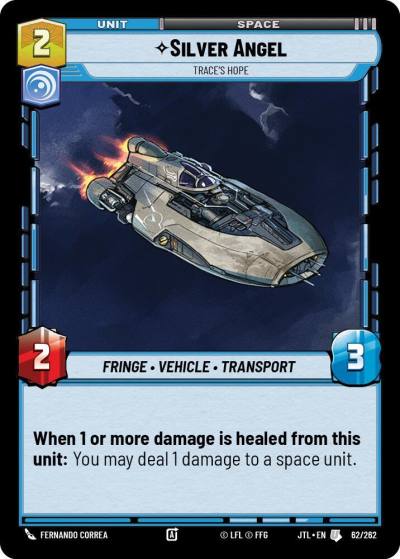 Silver Angel - Trace's Hope 062/262 Jump to Lightspeed Star Wars card