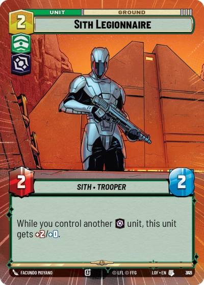 Sith Legionnaire (Hyperspace Foil) 821 Legends of the Force Star Wars card