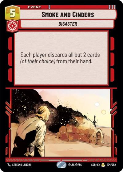 Smoke and Cinders 174/252 Spark of Rebellion Star Wars card