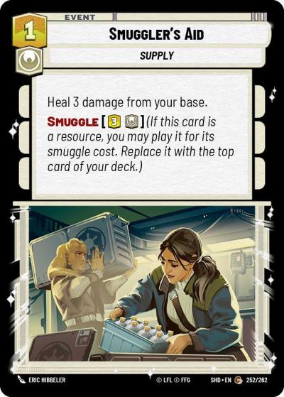 Smuggler's Aid 252/262 Shadows of the Galaxy Star Wars card
