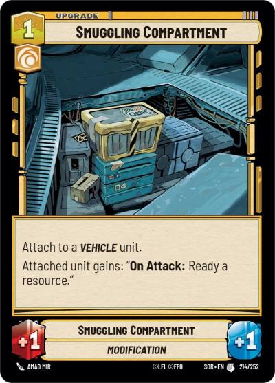 Smuggling Compartment 214/252 Spark of Rebellion Star Wars card