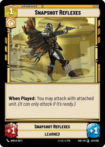 Snapshot Reflexes 223/262 Shadows of the Galaxy Star Wars card