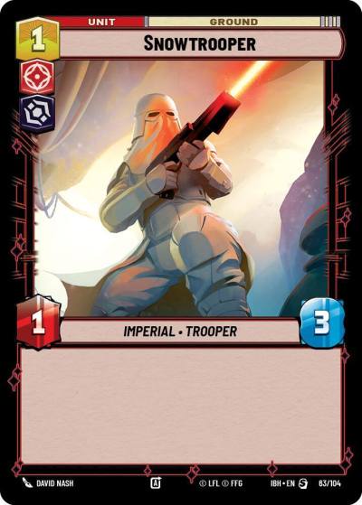 Snowtrooper 63/104 Intro Battle Hoth Star Wars card