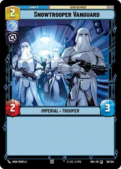 Snowtrooper Vanguard (96/104) 96/104 Intro Battle Hoth Star Wars card