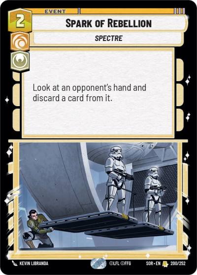Spark of Rebellion 200/252 Spark of Rebellion Star Wars card