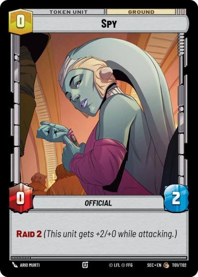 Spy T01 Secrets of Power Star Wars card