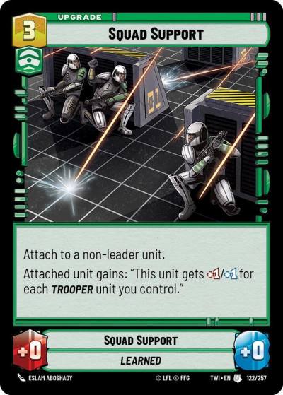 Squad Support 122/257 Twilight of the Republic Star Wars card