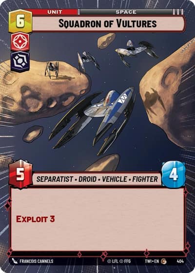 Squadron of Vultures (Hyperspace) 404 Twilight of the Republic Star Wars card