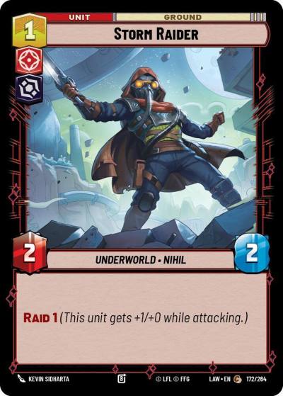 Storm Raider 172/264 A Lawless Time Star Wars card